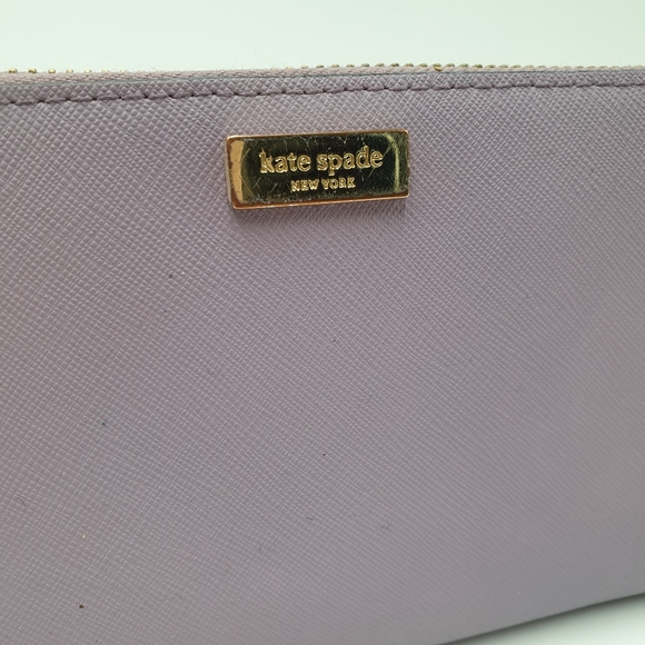 Kate Spade New York Newbury Lane Neda Purple Lilac Leather Wallet - Picture 14 of 16